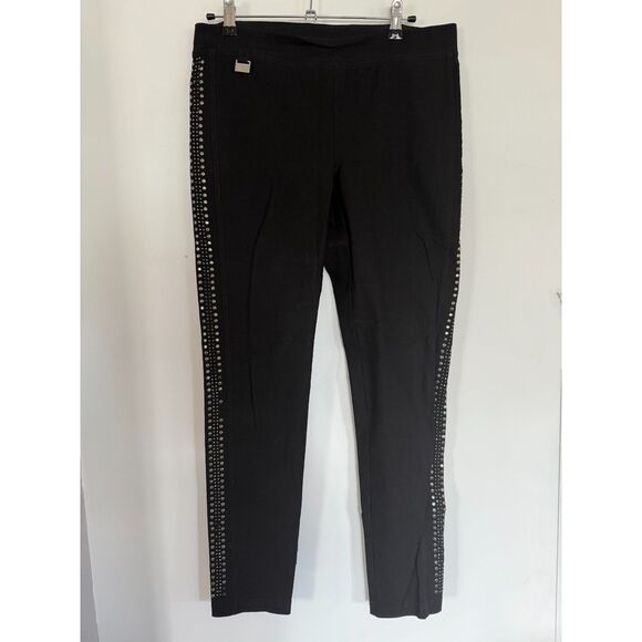 Zack & Rachel Black Stretch Dress Pants with Studs sz M - Picture 2 of 6